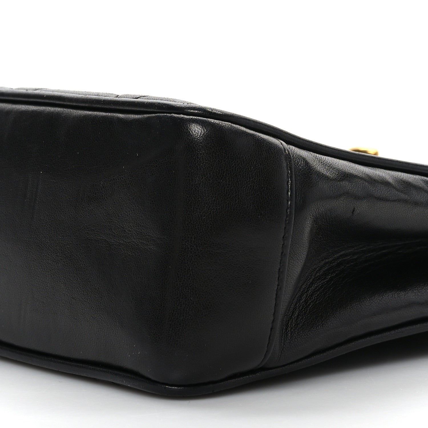 Chanel Lambskin Quilted CC Shoulder Bag Black 10 of 10