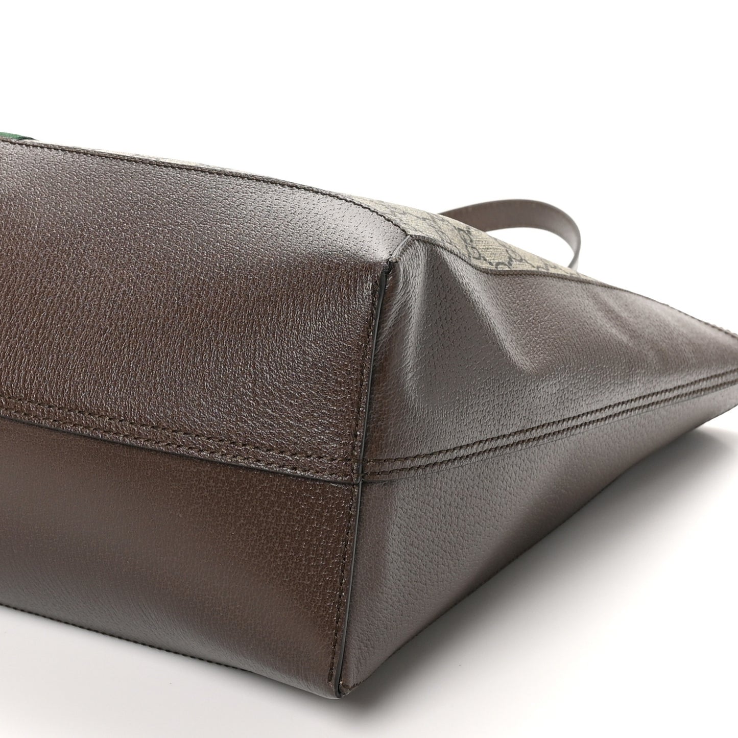 GG Supreme Monogram Web Ophidia Tote Brown