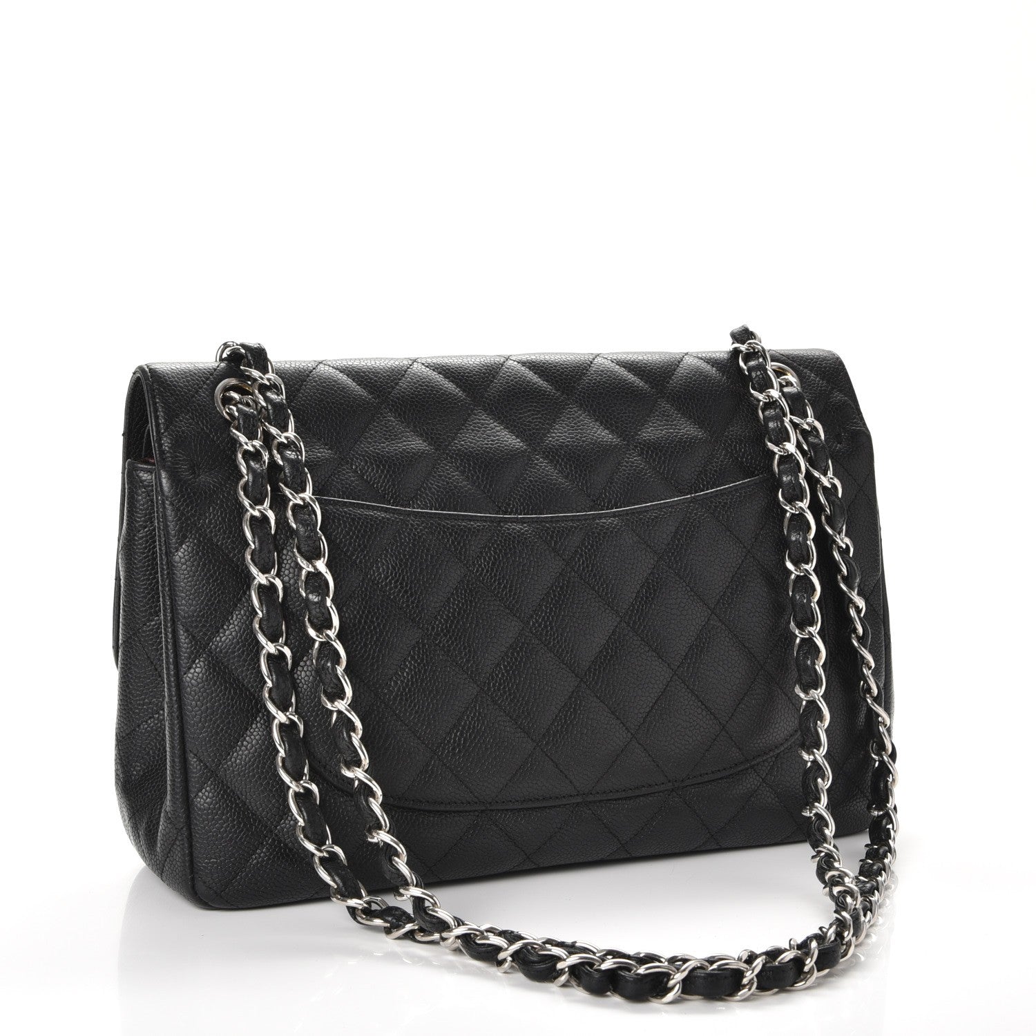 Chanel Caviar Quilted Jumbo Double Flap Black 3 of 11
