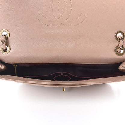 Chanel Shiny Goatskin Diagonal Quilted Medium Flap Light Pink 5 of 11
