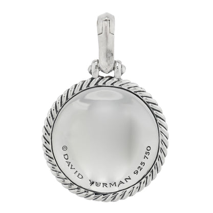 David Yurman Sterling Silver 18K Yellow Gold Diamond Moon and Star Amulet Pendant 3 of 3
