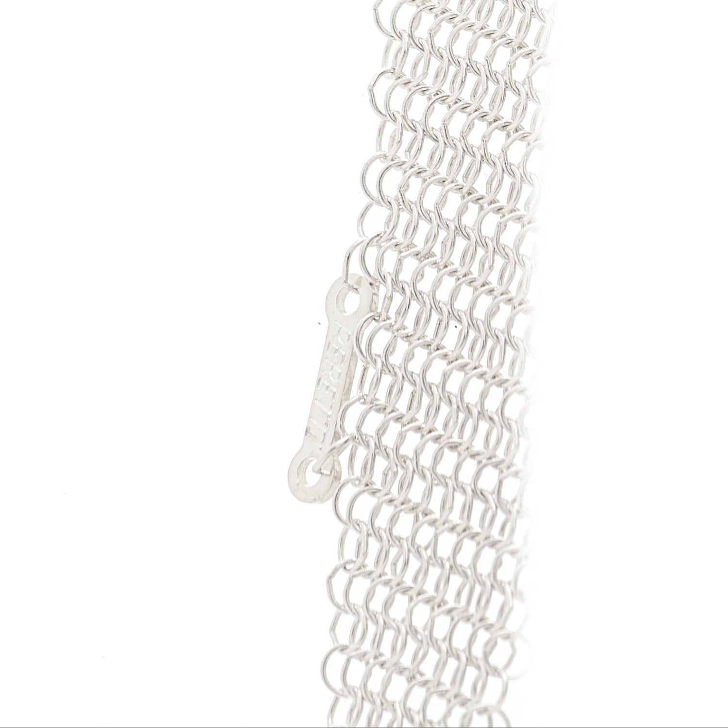 Tiffany Sterling Silver Elsa Peretti Large Mesh Scarf Necklace 3 of 6