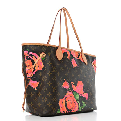 Louis Vuitton Monogram Roses Neverfull MM 2 of 4