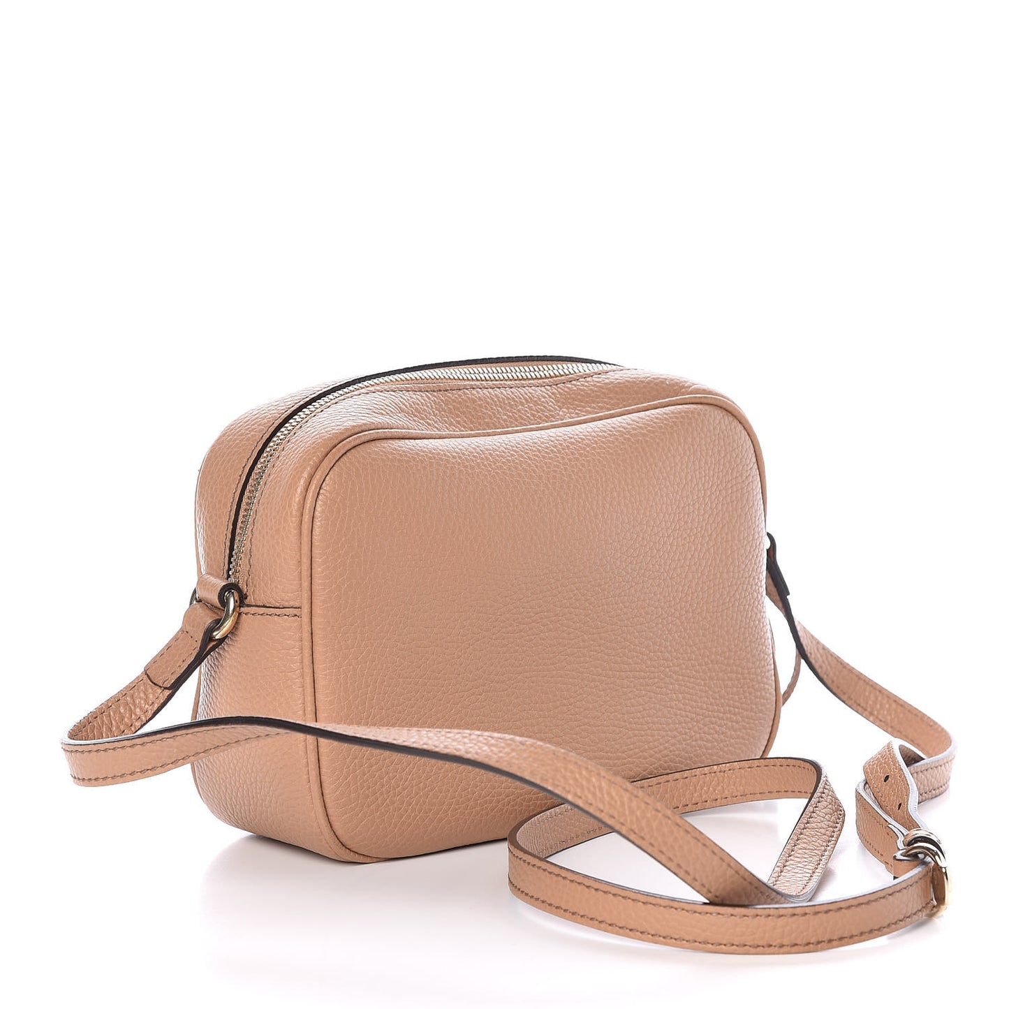 Pebbled Calfskin Small Soho Disco Bag Camelia