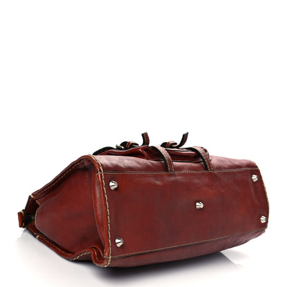 Chloe Calfskin Edith Satchel Sepia Brown 4 of 11