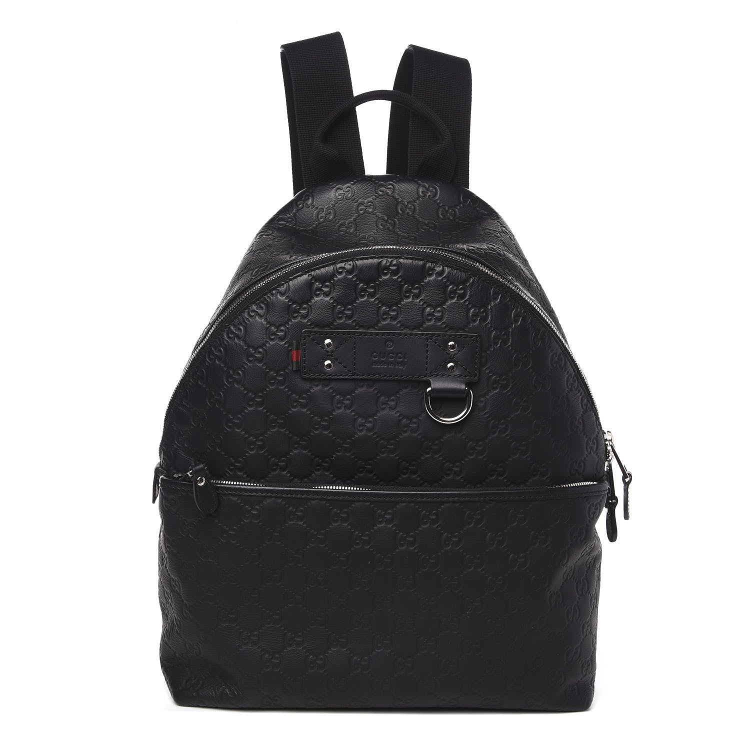 Gucci Guccissima Classic Backpack Black 1 of 11