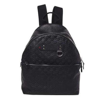 Gucci Guccissima Classic Backpack Black 1 of 11