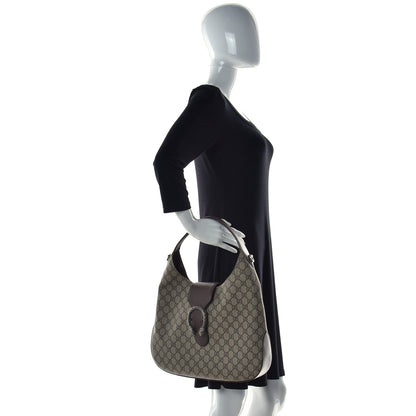 Gucci GG Supreme Monogram Web Medium Dionysus Hobo Brown 4 of 14