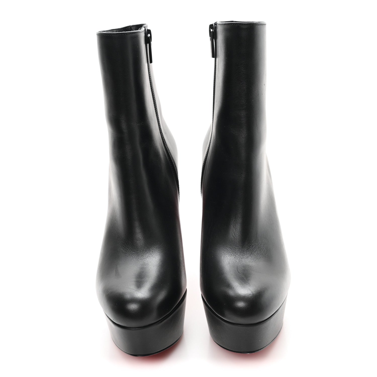 Christian Louboutin Calfskin Loo Booty 130 Ankle Boots 38.5 Black 3 of 9