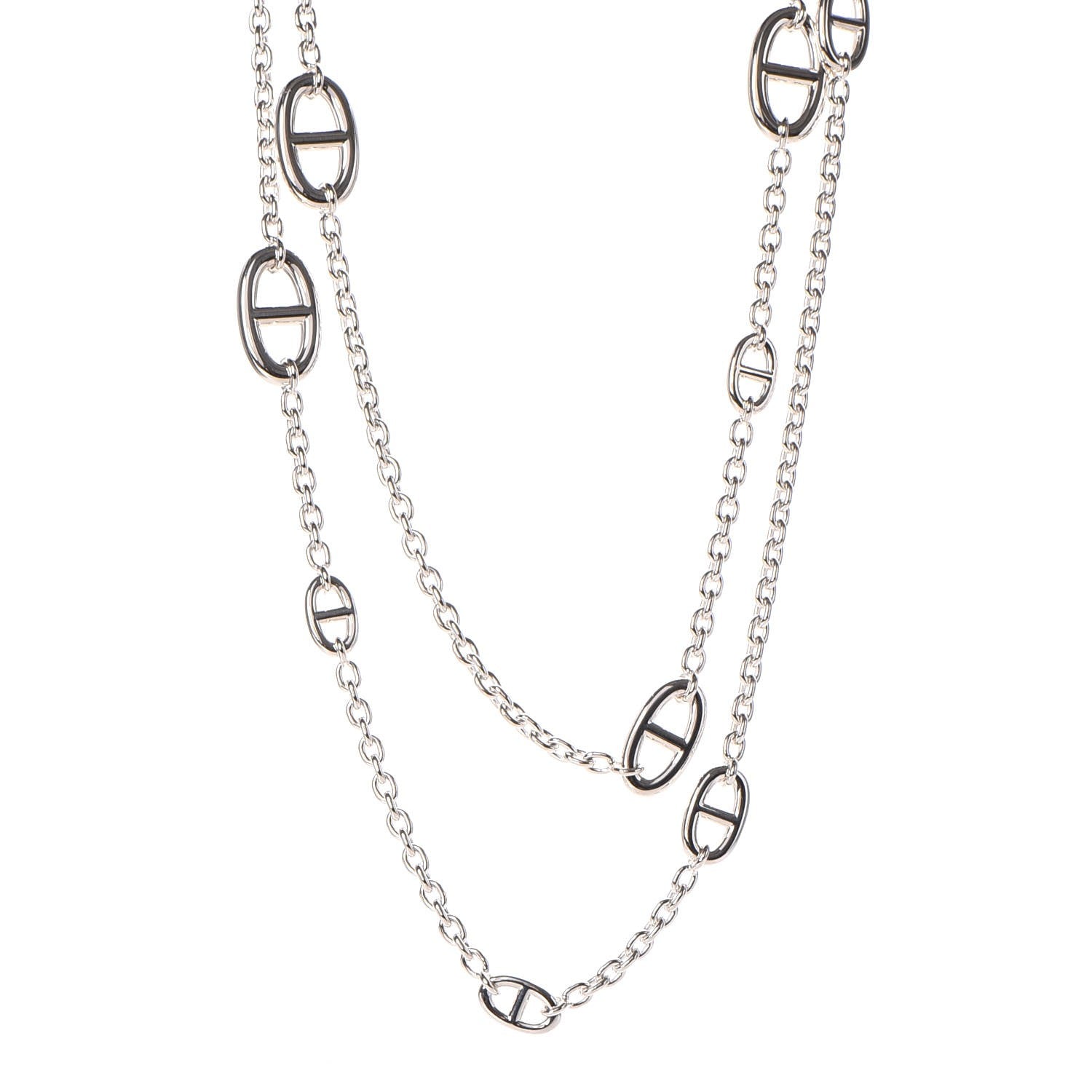 Hermes Sterling Silver Farandole Necklace 120 1 of 9