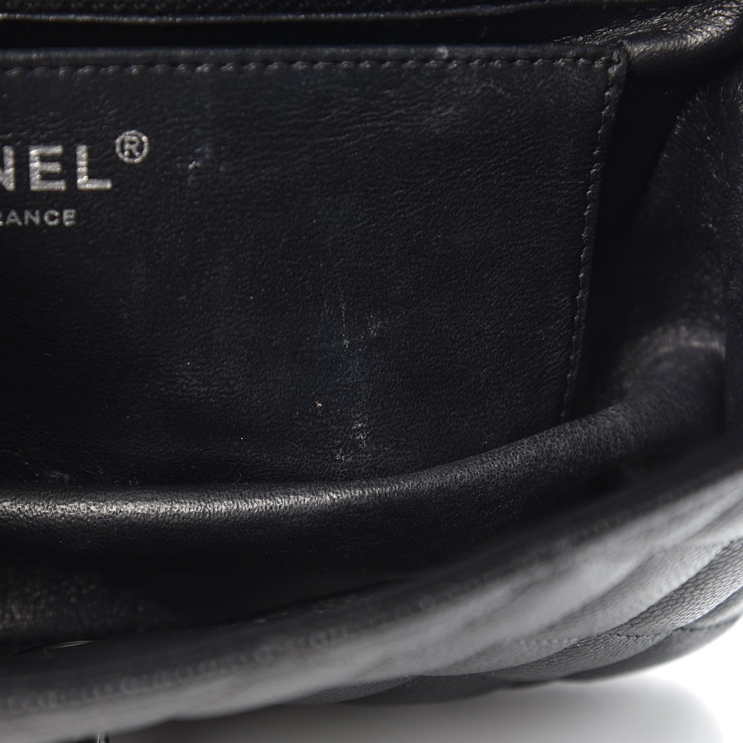 Chanel Metallic Caviar Quilted Mini Rectangular Flap Black 9 of 13