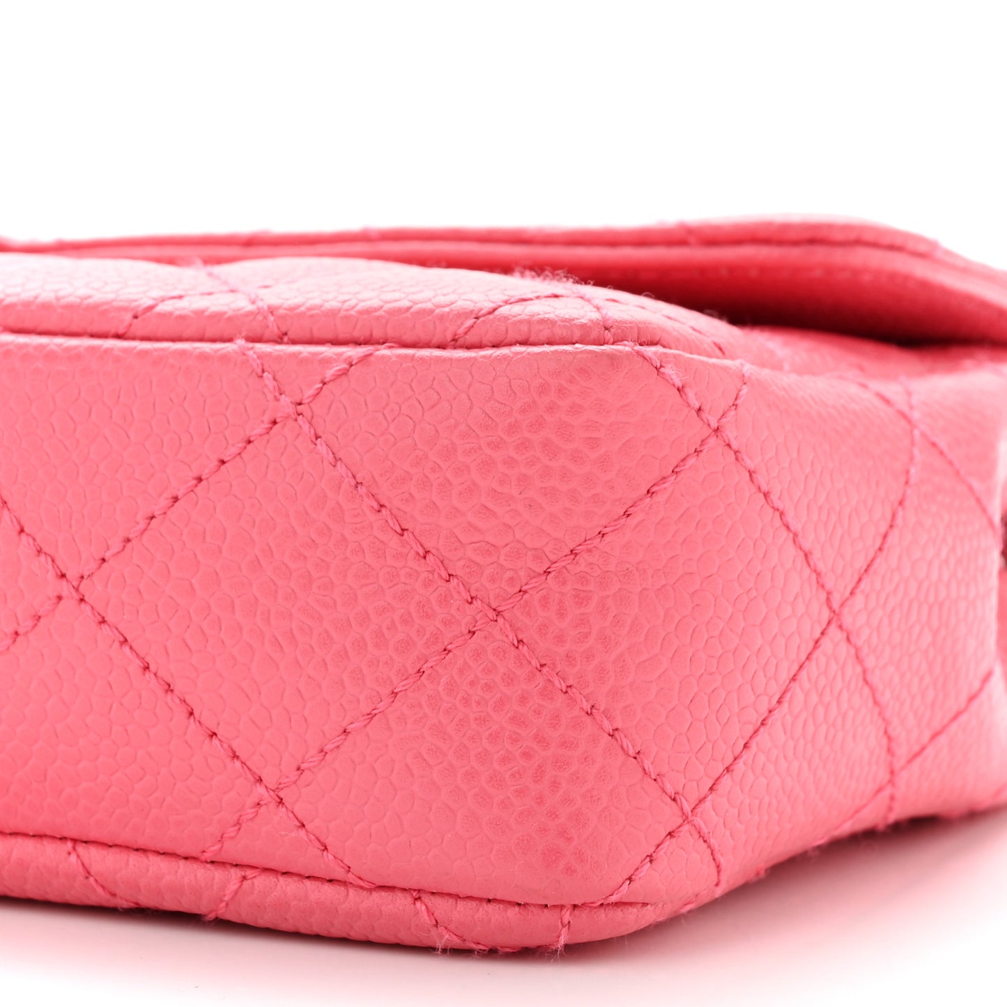 Caviar Quilted East West Flap Pink