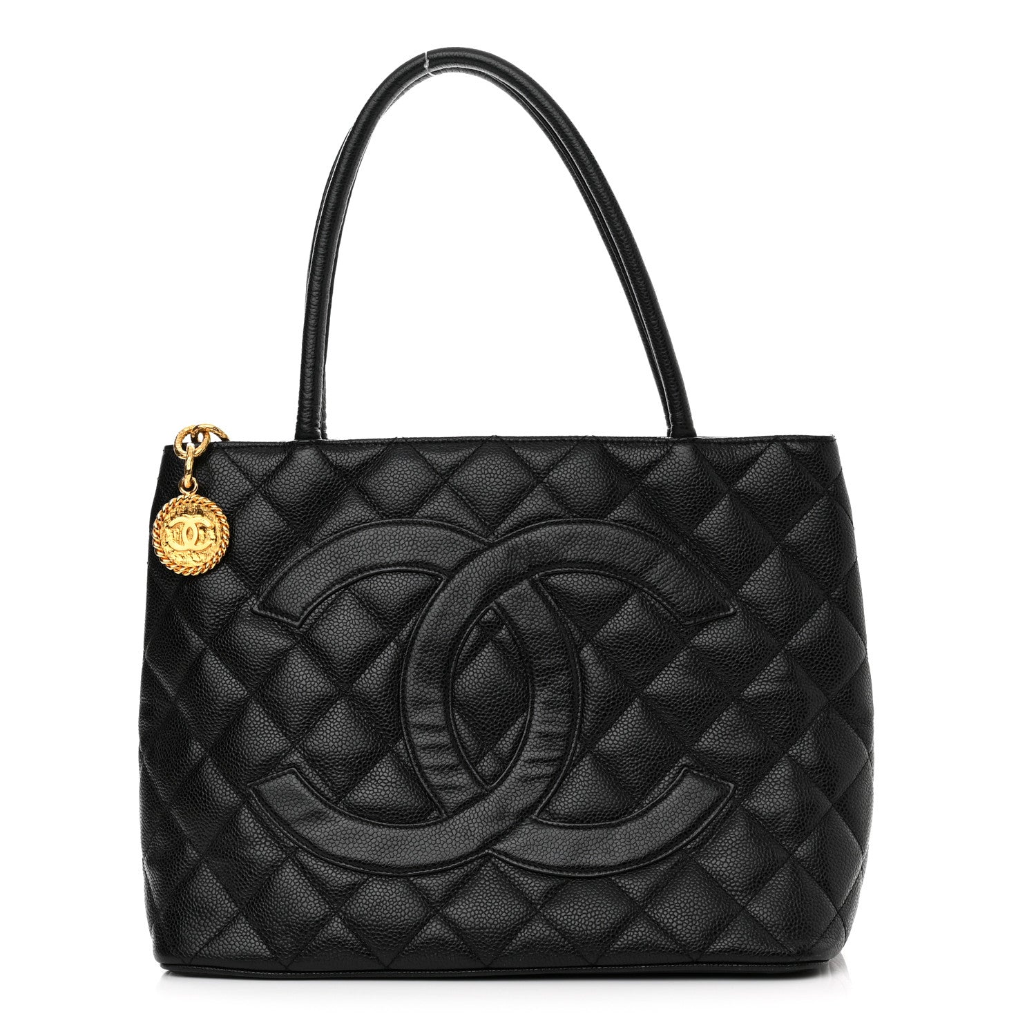 Chanel Caviar Quilted Medallion Tote Black 1 of 9