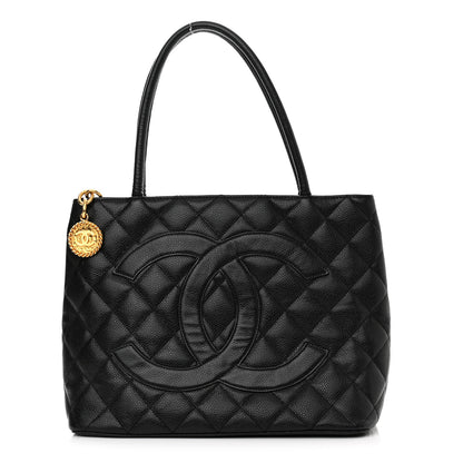 Chanel Caviar Quilted Medallion Tote Black 1 of 9