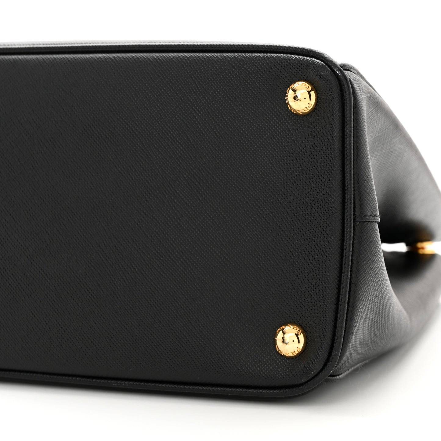 Saffiano Lux Large Galleria Double Zip Tote Black