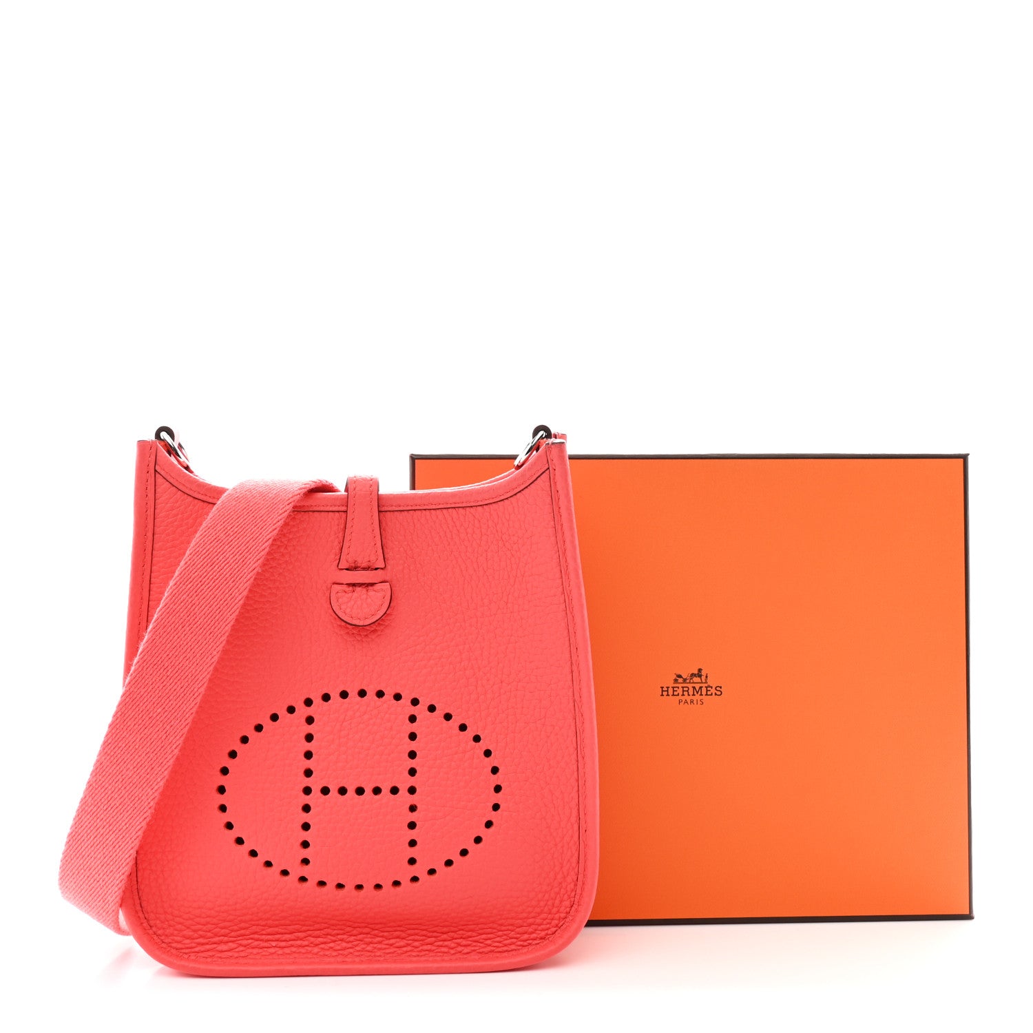 Hermes Taurillon Clemence Evelyne TPM Rose Jaipur 12 of 12