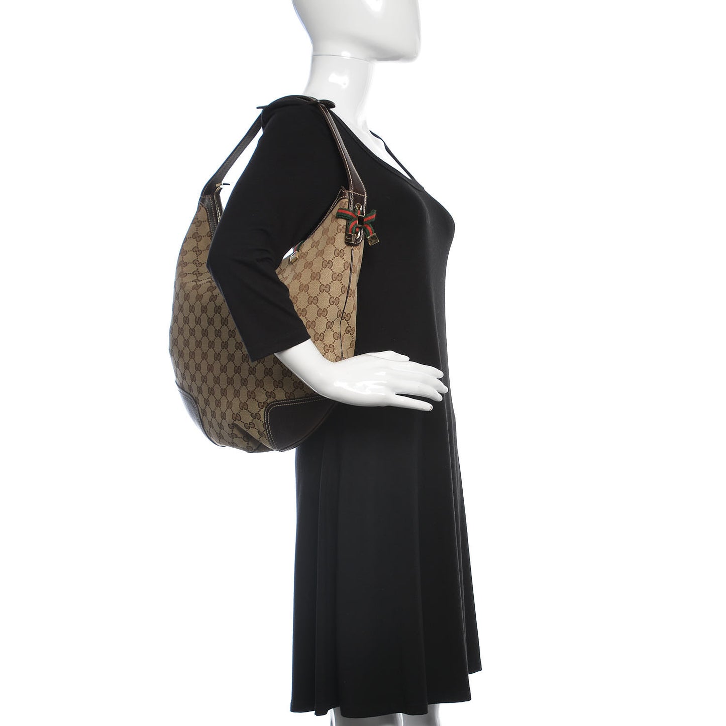 Monogram Large Princy Hobo Dark Brown