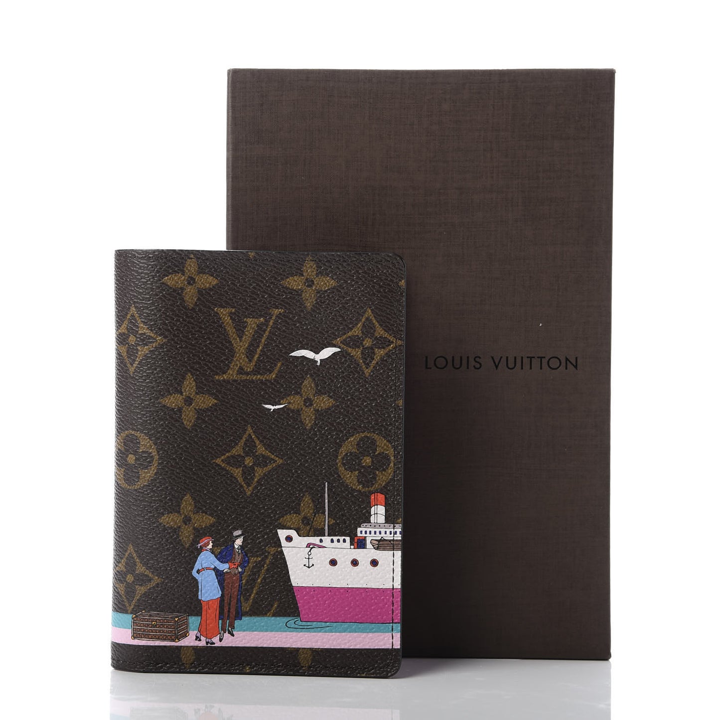 Monogram 2016 Christmas Animation Passport Cover Rose Ballerine