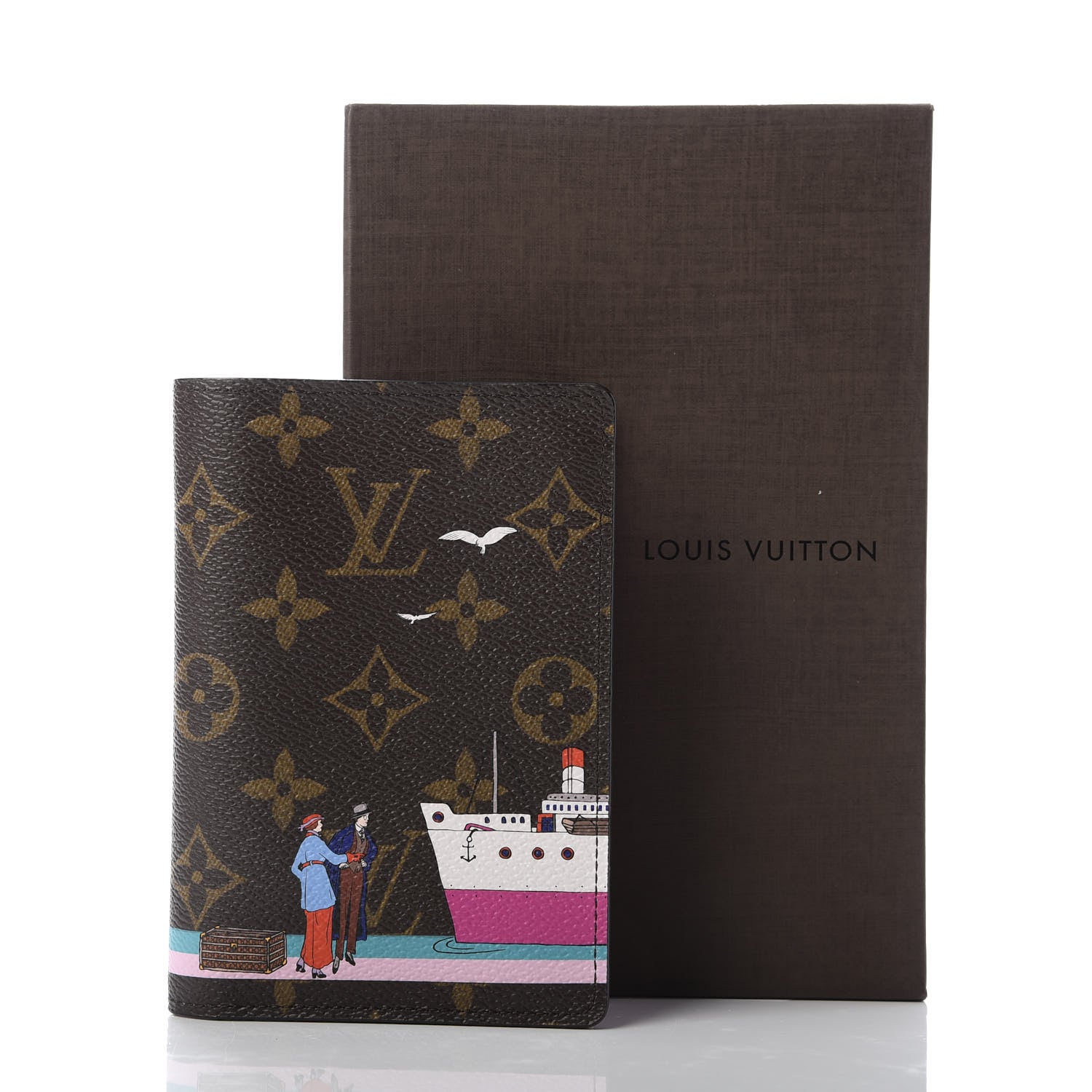 Louis Vuitton Monogram 2016 Christmas Animation Passport Cover Rose Ballerine 8 of 8