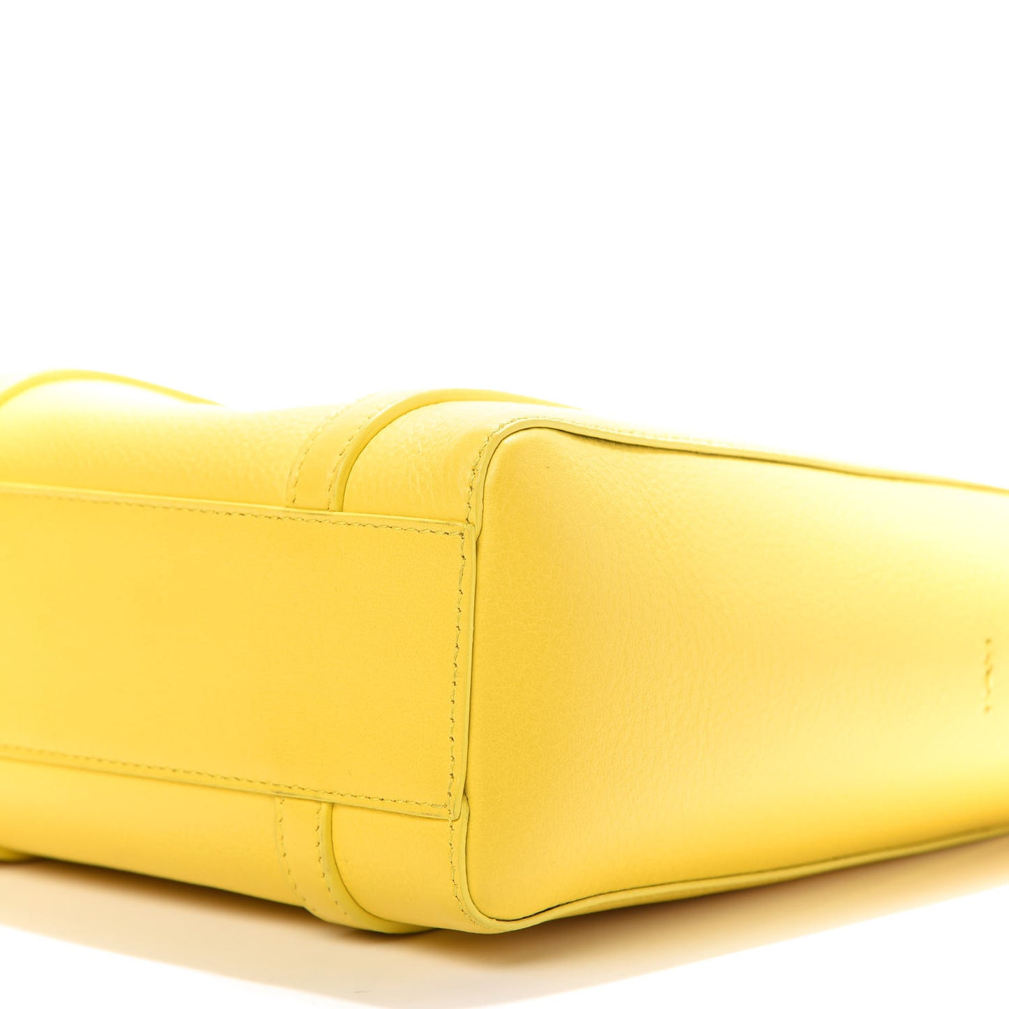 Smooth Calfskin Logo XXS Everyday Tote Jaune Soleil Black