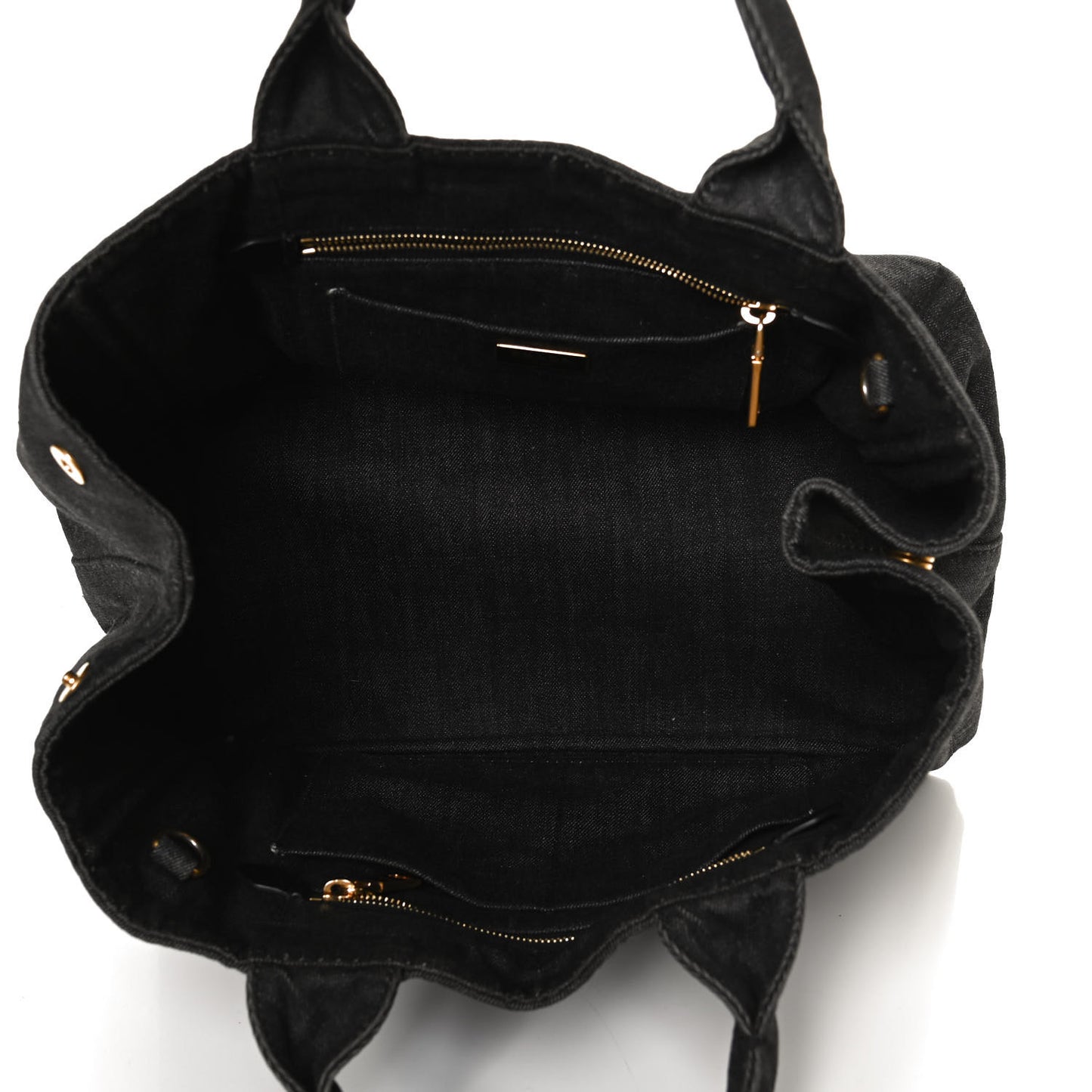 Denim Logo Tote Black