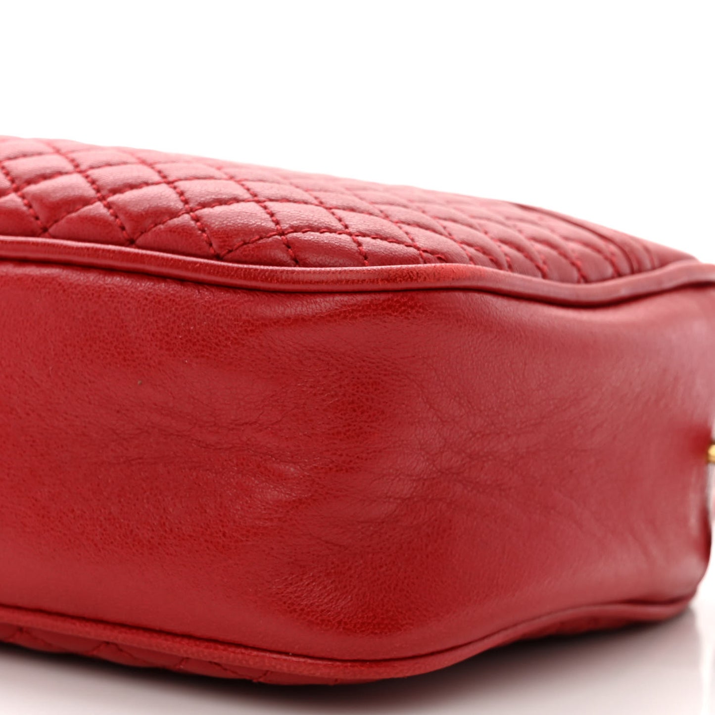 Lambskin Quilted Monogram Victoire Camera Bag Rouge Eros