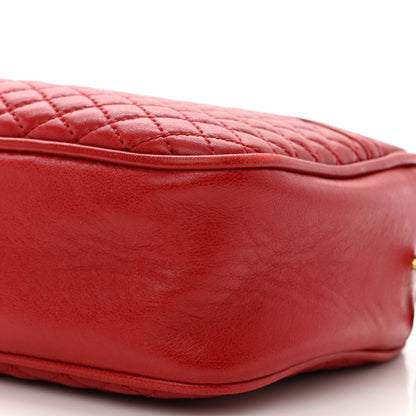 Saint Laurent Lambskin Quilted Monogram Victoire Camera Bag Rouge Eros 10 of 10