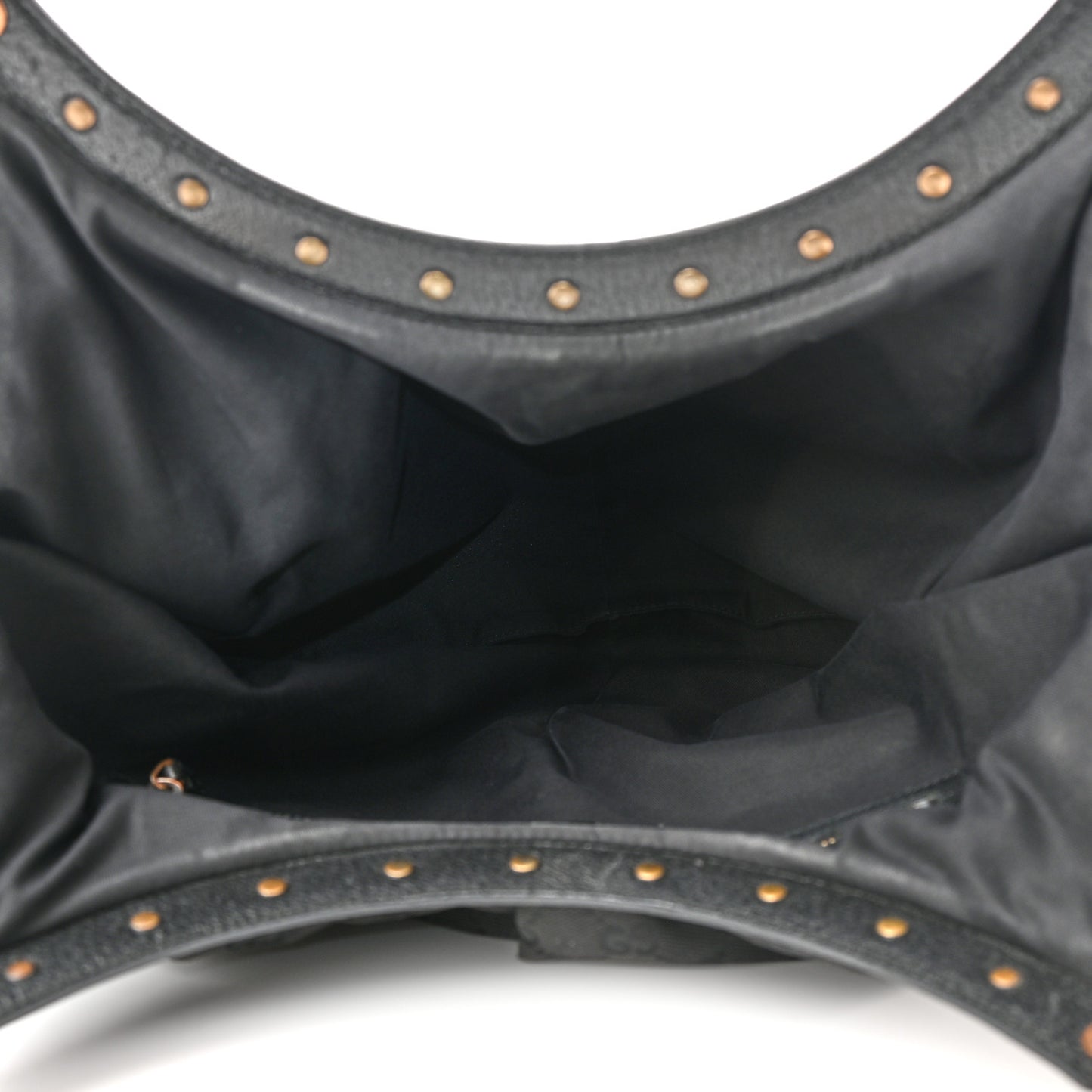 Monogram Bamboo Top Handle Shoulder Bag Black