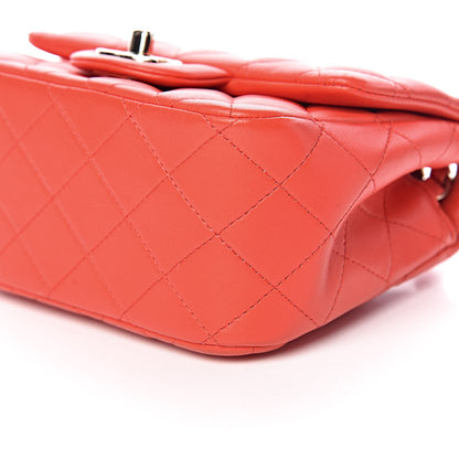 Chanel Lambskin Quilted Mini Square Flap Red 9 of 11