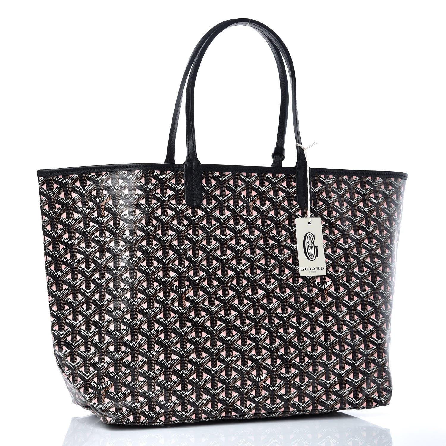 Goyard Goyardine Saint Louis Claire Voie PM Black Pink 4 of 11