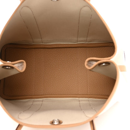 Hermes Toile Militaire Vache Country Garden Party 30 TPM Tote Beton Etoupe 5 of 11