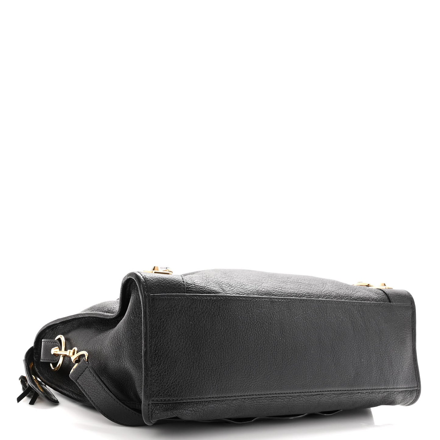 Chevre Gold Metallic Edge Hardware City Black