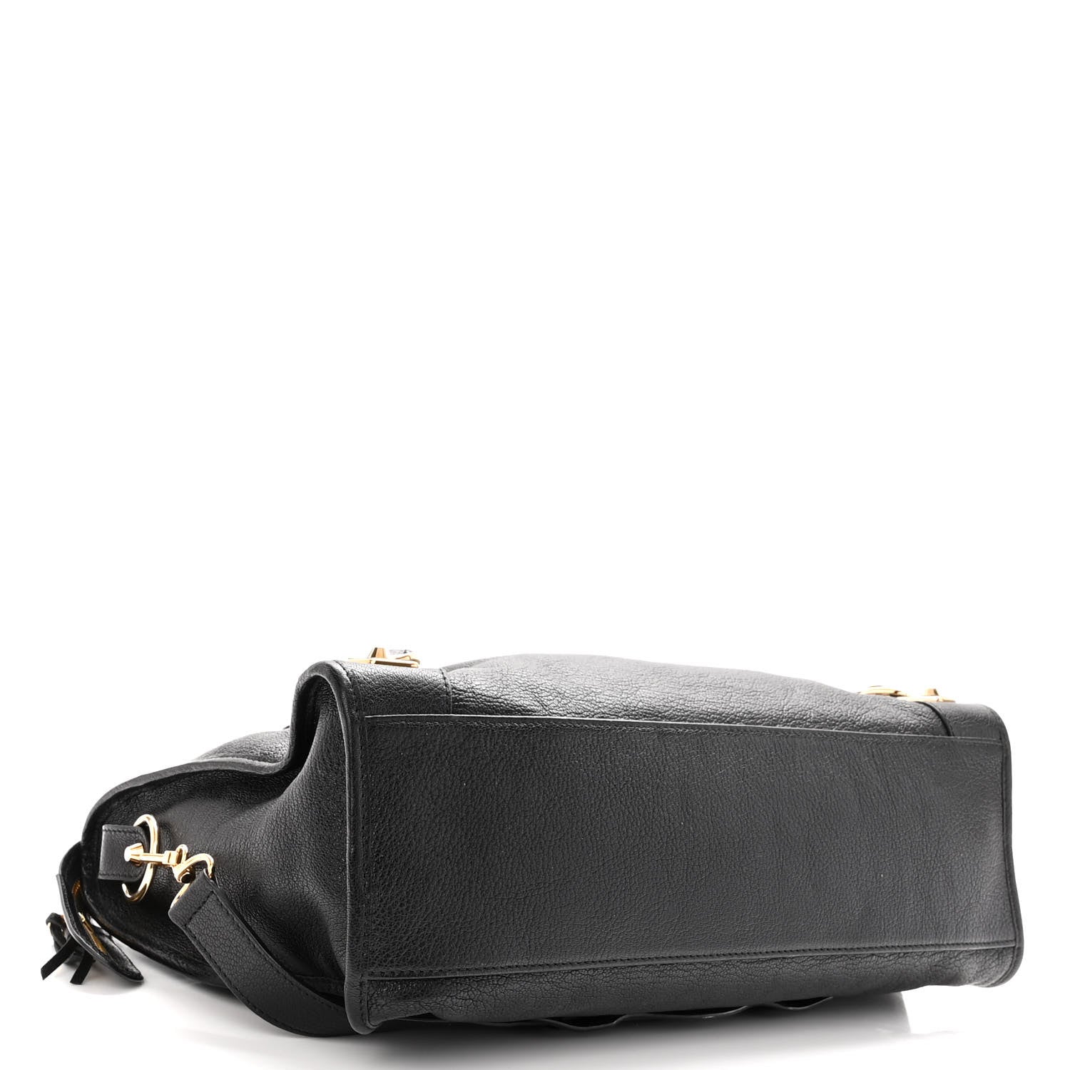 Balenciaga Chevre Gold Metallic Edge Hardware City Black 4 of 14