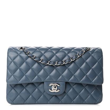 Chanel Lambskin Quilted Medium Double Flap Blue 1 of 6