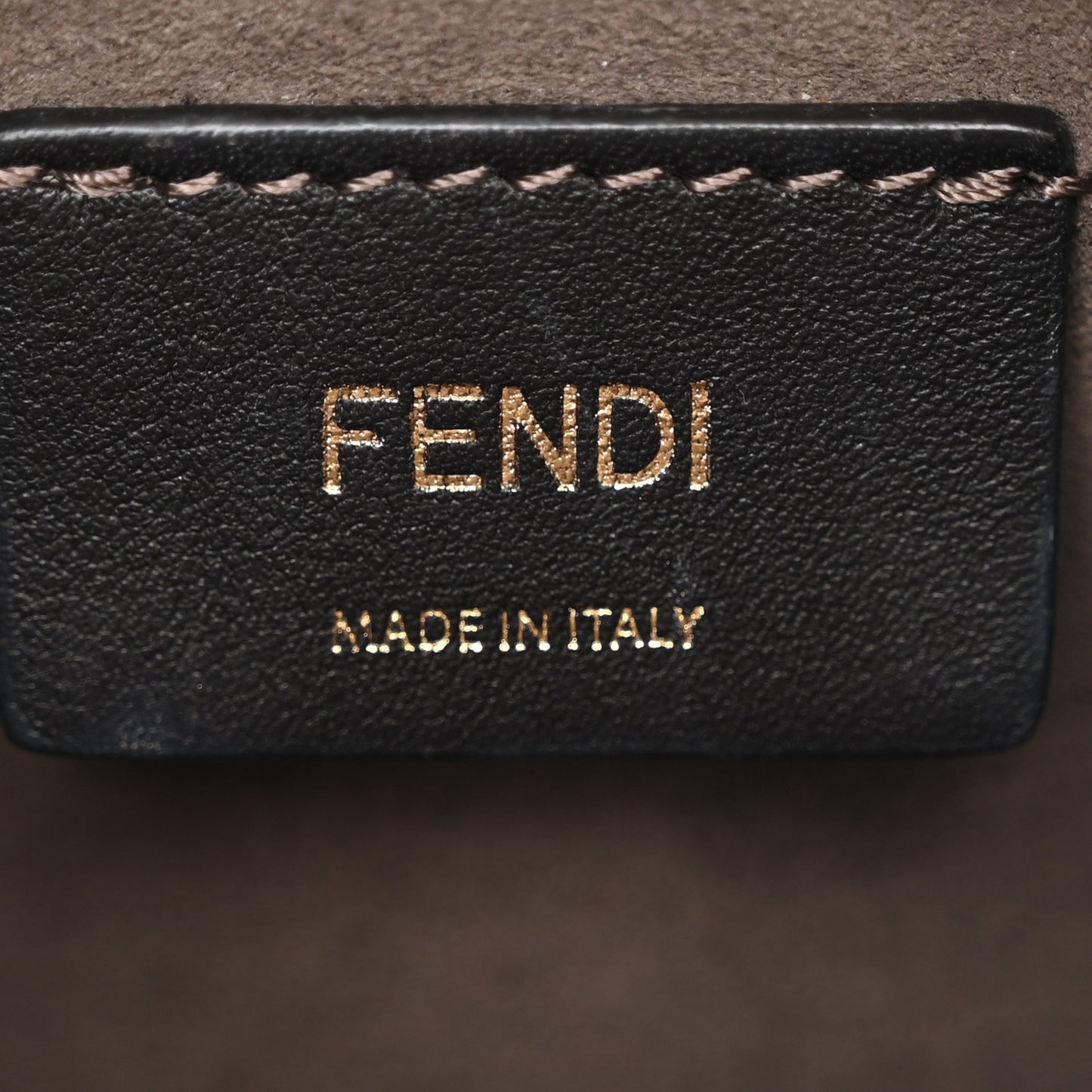 Vitello Liberty F is Fendi Bi-Color FF 1974 Embossed Mini Mon Tresor Bucket Bag Maya Black