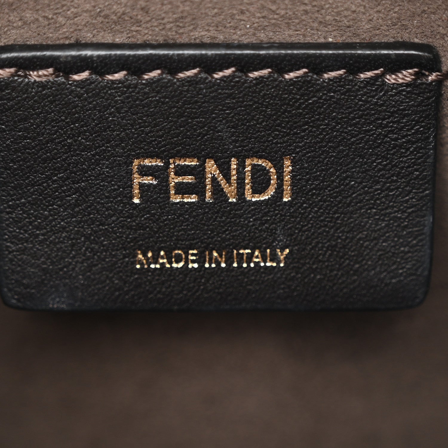 Fendi Vitello Liberty F is Fendi Bi-Color FF 1974 Embossed Mini Mon Tresor Bucket Bag Maya Black 6 of 11