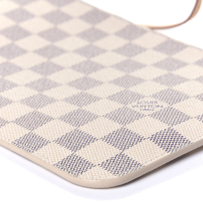 Louis Vuitton Damier Azur Neverfull MM GM Pochette Rose Ballerine 10 of 12