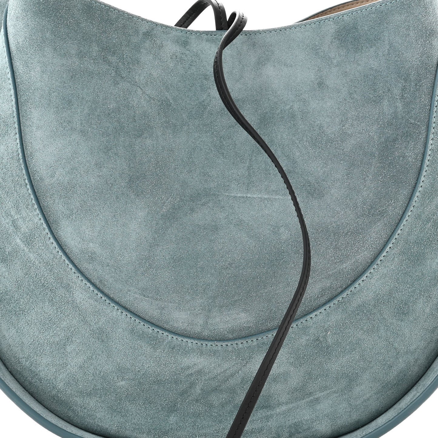 Suede Arch Shoulder Bag Faded Blue