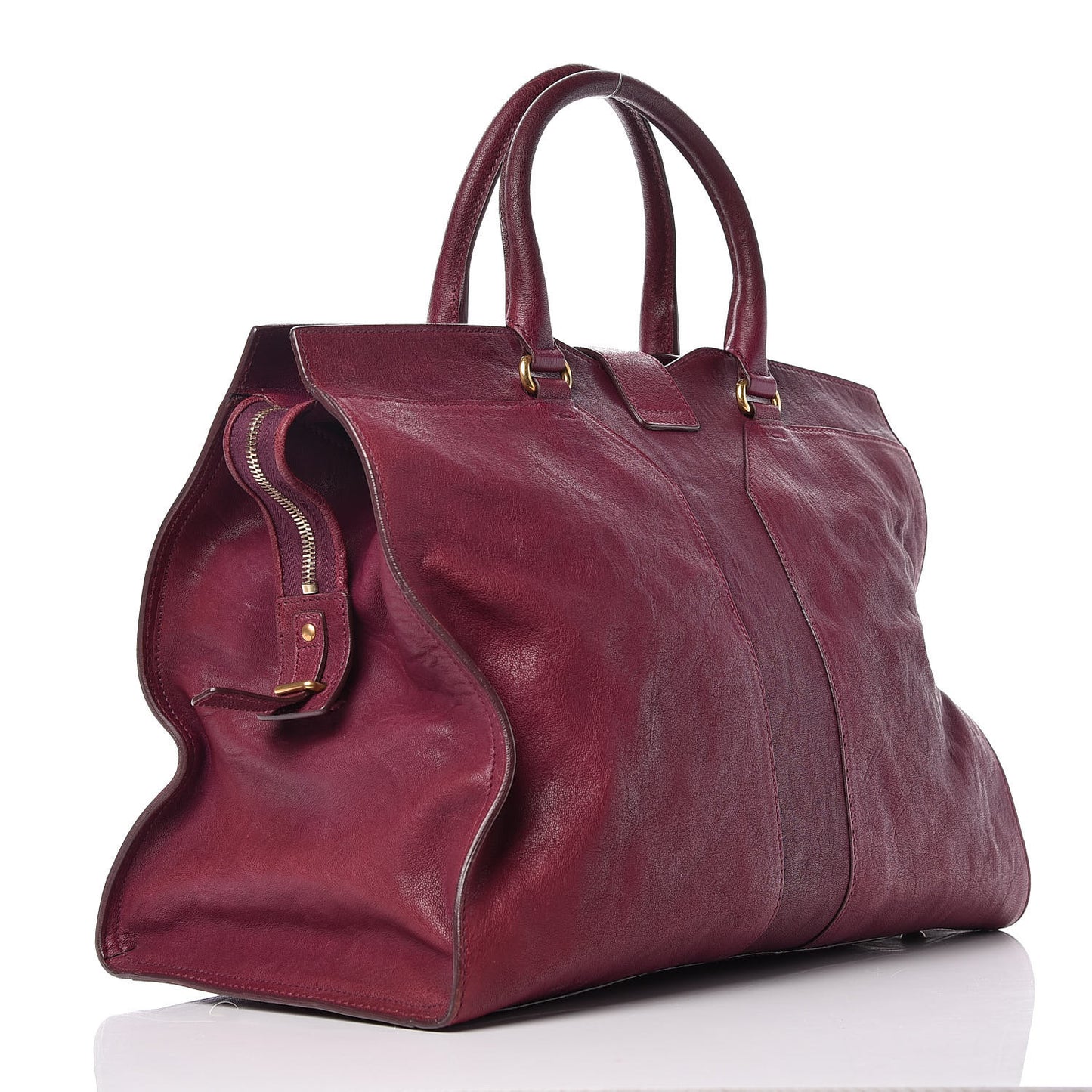 Sheepskin Large Cabas ChYc Black Cherry