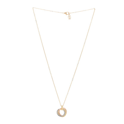 Cartier 18K Pink Yellow White Gold Medium Trinity Pendant Necklace 2 of 5