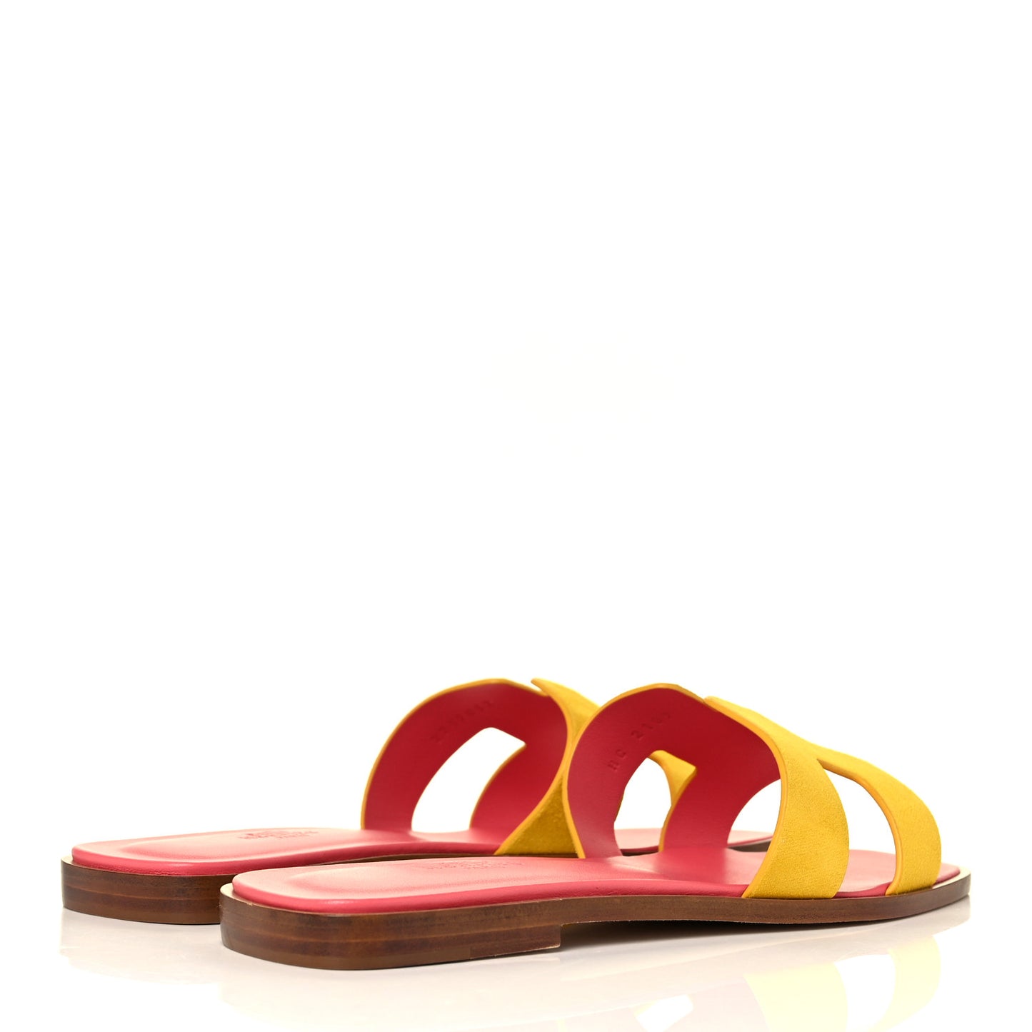 Suede Goatskin Oran Sandals 39.5 Jaune Sable