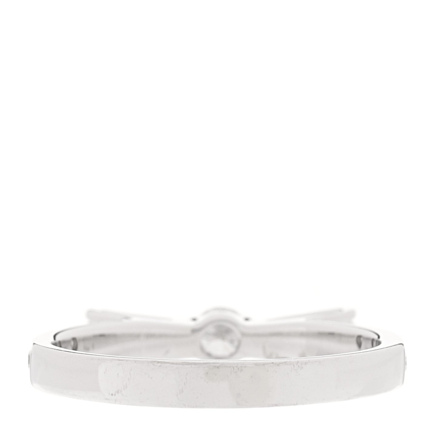 18K White Gold Diamond Ruban Ring 50 5.25