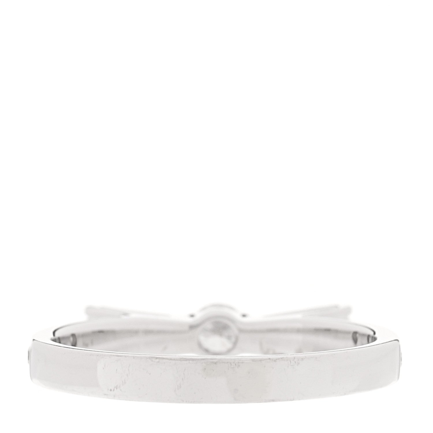 Chanel 18K White Gold Diamond Ruban Ring 50 5.25 3 of 7