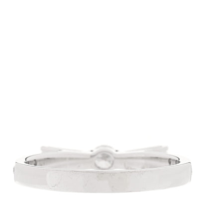 Chanel 18K White Gold Diamond Ruban Ring 50 5.25 3 of 7