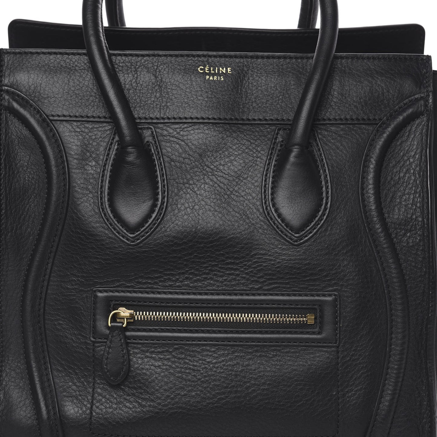 Supple Calfskin Mini Luggage Black