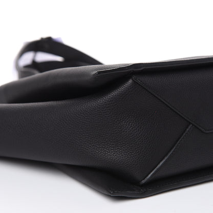 Celine Baby Grained Calfskin Medium Tri-Fold Bag Black 6 of 9