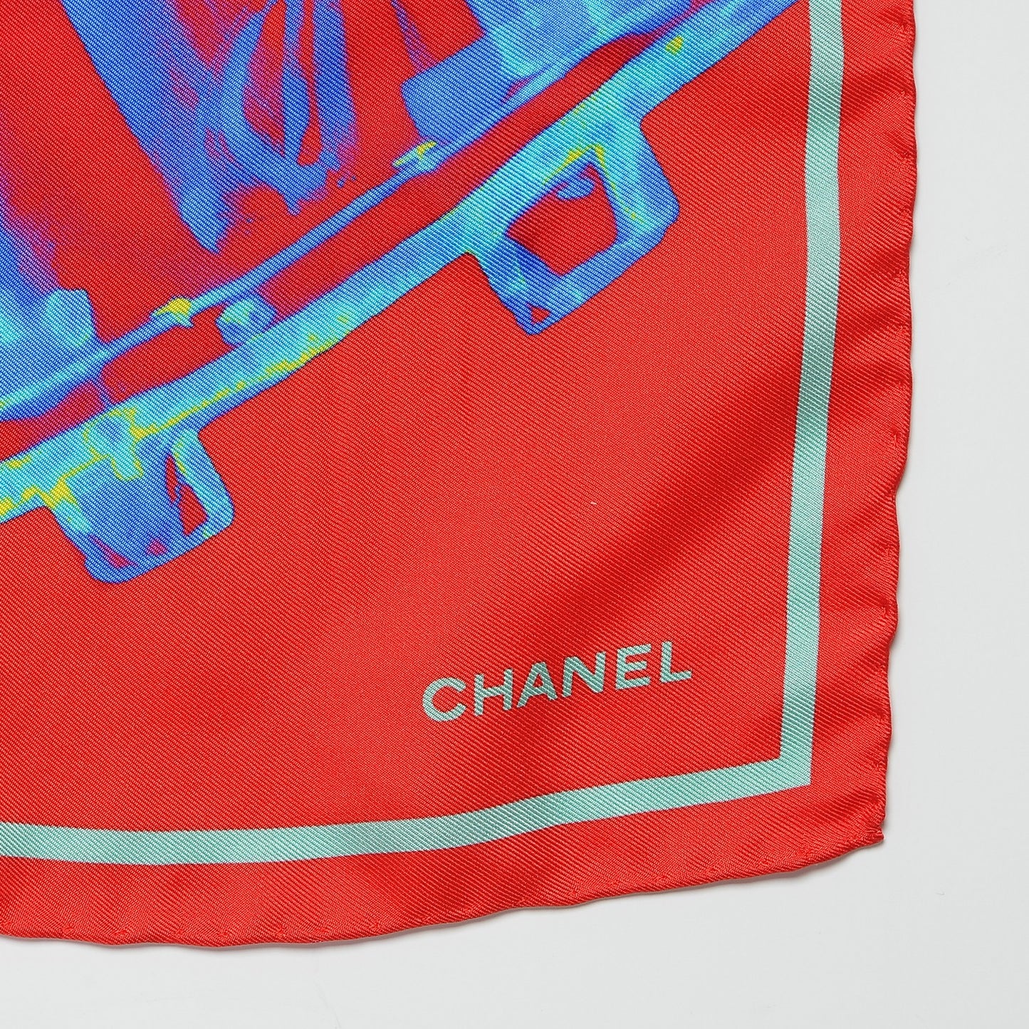 Silk X Ray Scarf Red