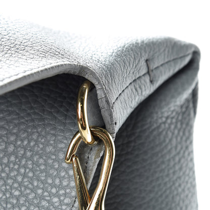 Burberry London Grainy Calfskin Medium Cale Hobo Storm Grey 17 of 18