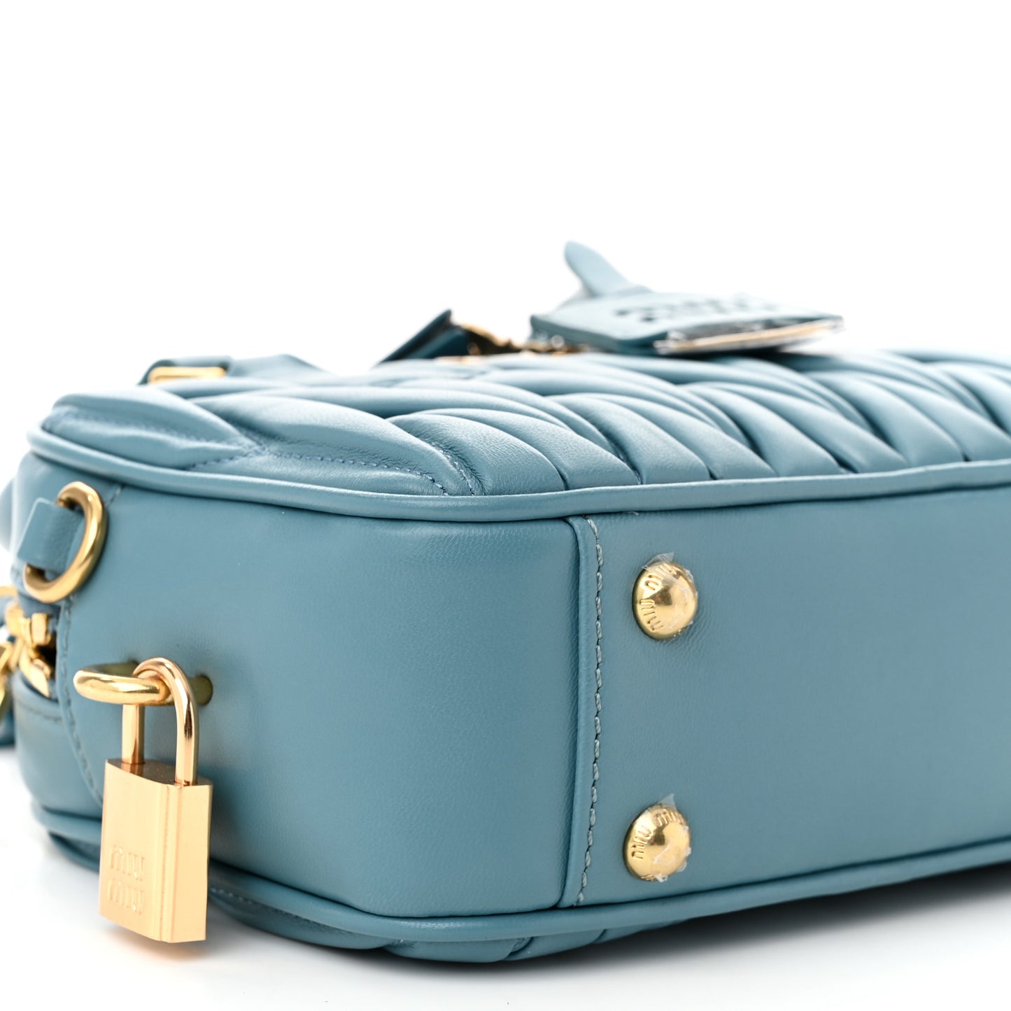 Nappa Matelasse Small Arcadie Aqua