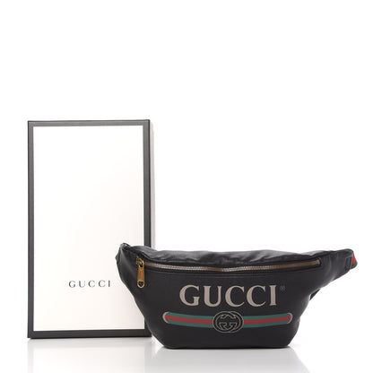 Gucci Grained Calfskin Logo Belt Bag Black 11 of 11
